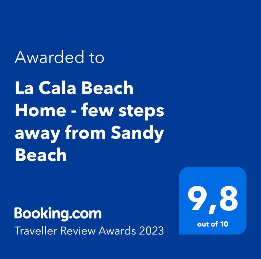 La Cala Beach Home - Beachfront Few Steps Away From Sandy Beach 卡拉德米哈斯 外观 照片