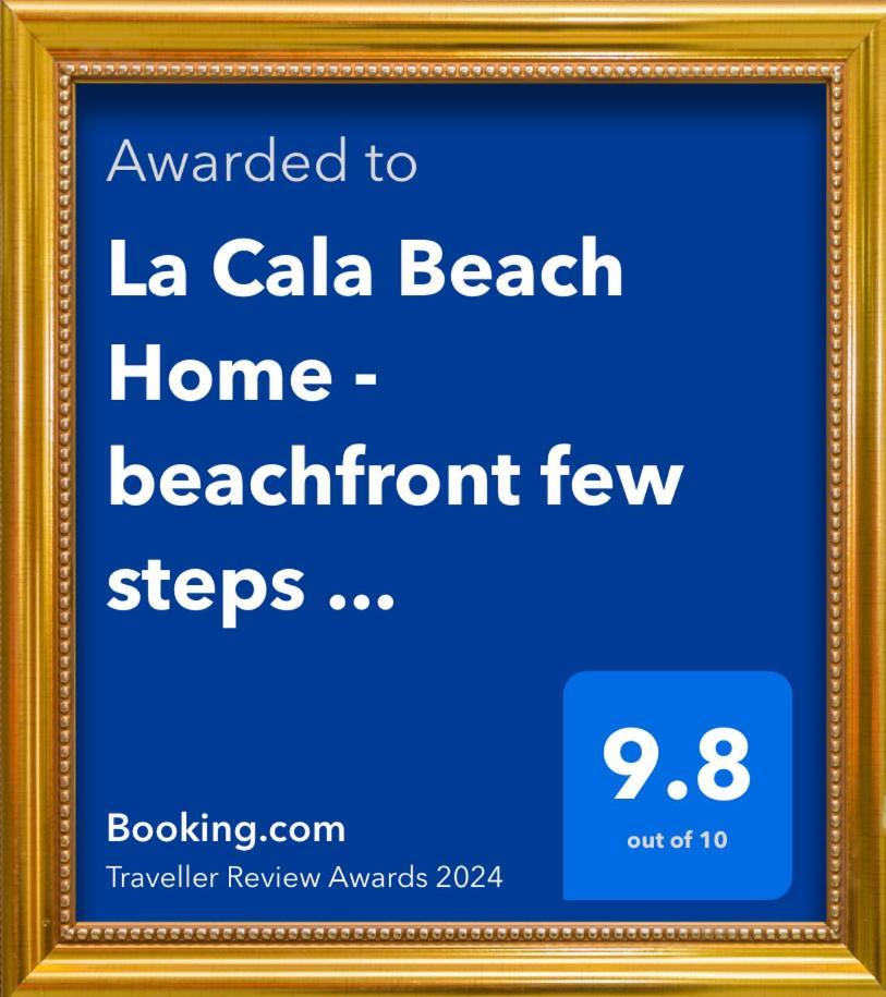 La Cala Beach Home - Beachfront Few Steps Away From Sandy Beach 卡拉德米哈斯 外观 照片